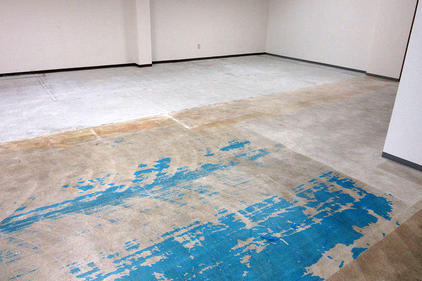 写真：精密機器倉庫帯電防止塗床工事